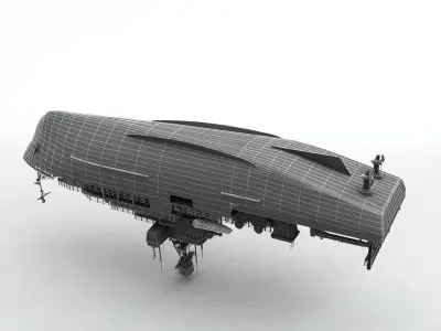 NOAA Ocean Atmosphere Research Vessel Boat Ship 3D model