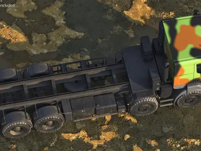 Renault Kerax 8x8 Heavy Utility Truck 3D model
