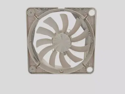 Industrial Factory Cooling Fan Housing for 3D print 3D model
