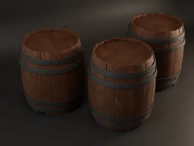 3d Barrel model Free 3D model