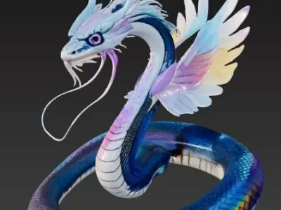 Snake Free 3D print model