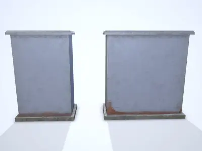 Electric Switch Box Low-poly 3D model