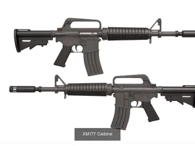 sniper rifles 3D Model Pack