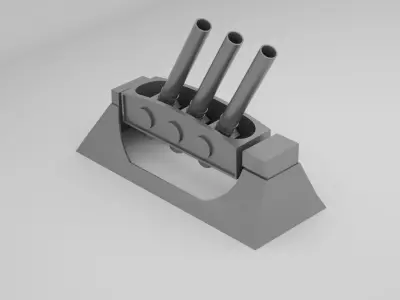 Anti Submarine Mortar Mark 10 ASW Limbo  3D model