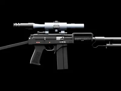 9a-91 airsoft Free 3D model