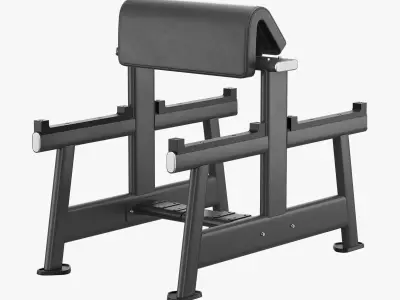 E-7044 Seated Preacher Curl 3D model