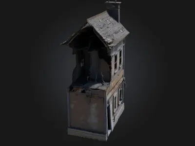 Abandoned Sanctuary  Sacred Ruins of a Forgotten Era 3D model