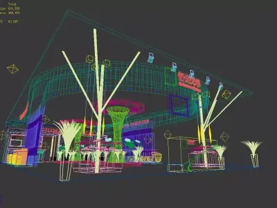 Exhibition - Area - 9X18-3DMAX2012-07 3D model