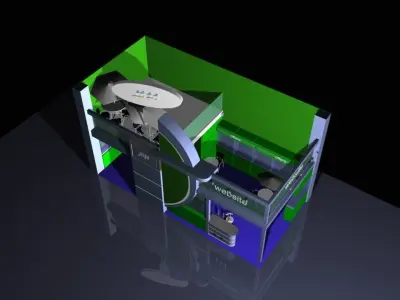 Industrial Stand 02 3D model