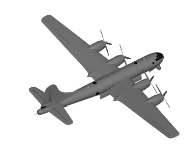 Boeing B-29 Superfortress 3D model purchase