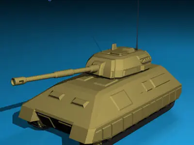 Electronic war Tank 3D model buy