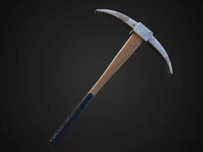 Pick Axe Low-poly 3D model