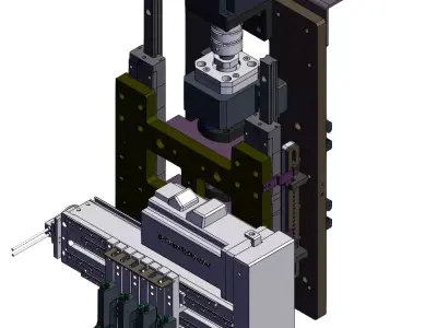 Variable-pitch Three-axis Manipulator 3D model