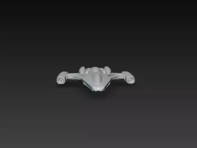 Sci-Fi Sleek Interceptor Scout Fighter 3D Print STL 3D print model