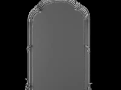 soft mirror Low-poly 3D model