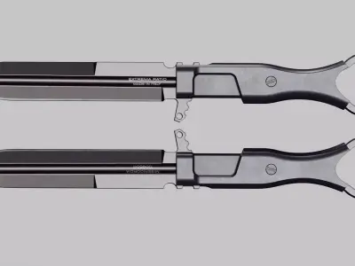 Knife-Extrema-Ratio Low-poly 3D model