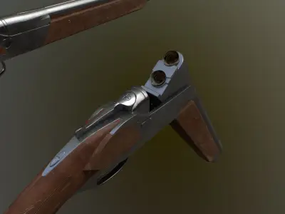 Modular TOZ-34 Low-poly 3D model
