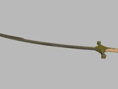 Mamluke Curved Sword 3D model