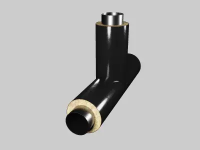 Fittings for insulated pipes 3D model