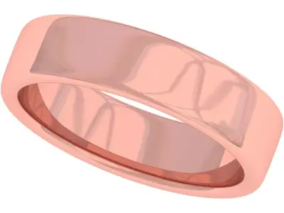6mm Wide Plain Band 3D print model