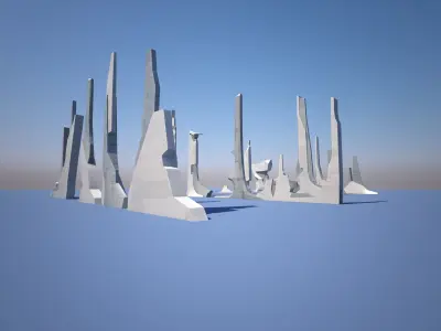  DNMK architecture set 4 3D model