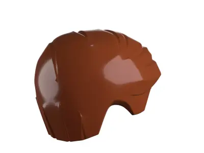 Custom3Dprint Minifigure Accessory - Minifigure Hair S2 - 017 3D print model