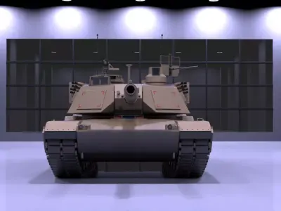 M1A2 Abrams tank Low-poly 3D model purchase