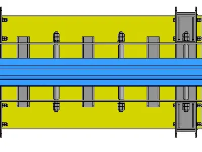 Lifting table for sample transportation 3D model