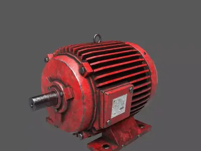 Electric Motor Low-poly 3D model by alex3dart