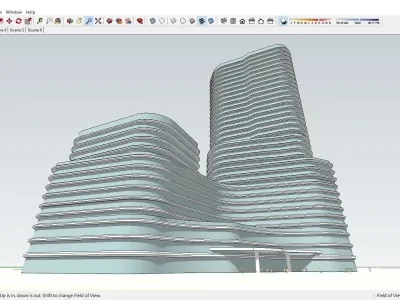 Sketchup Residential Complex 155 3D model