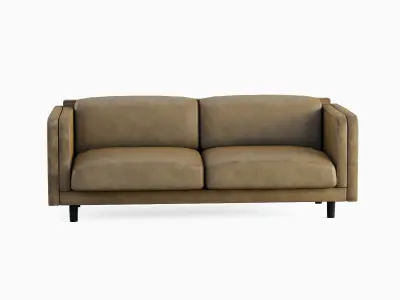 Leather Sofa 02 Low-poly 3D model