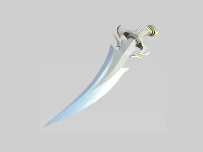 Medieval Dagger 03 Luxury- Fantasy Character Weapon Low-poly 3D model