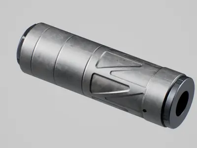Energetic Armament Vox K2 Suppressor Low-poly 3D model