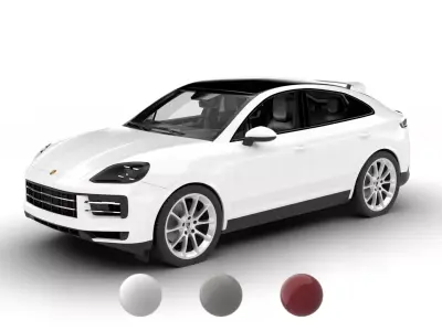 Porsche Cayenne Coupe 2026 3d model 3D model