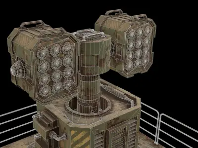 Dirty Turret-1-V2 3D model