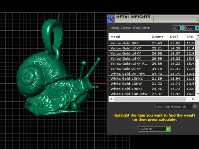 SNAIL INSECT PENDANT 3D PRINTABLE MODEL 3D print model purchase