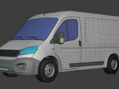 Generic Van Low-poly 3D model