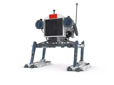 Funny Robot Character 3D model 13