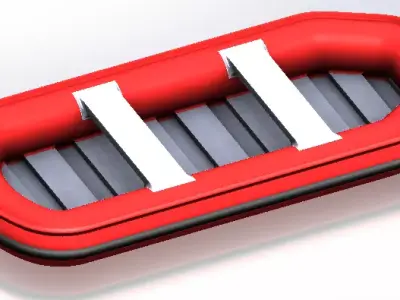 inflatable boat 3D model