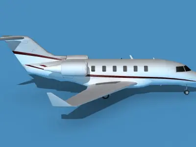 Bombardier CL604 Challenger V12 3D model