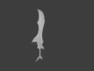 Over geared - Failure Sword from the Manhwa Low-poly 3D model