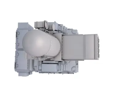 SeaRAM Ship Defense System 3D model