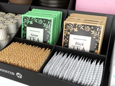 Coffee and tea station organizer large 3D model