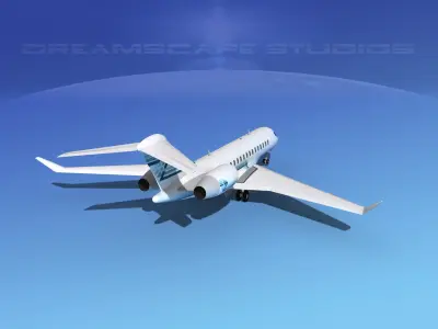 Global Express 8000 V09 3D model