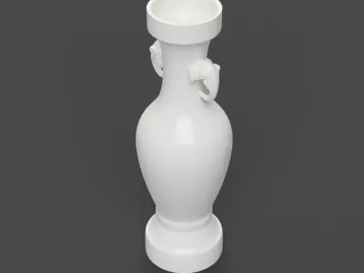 Chinese Antique Porcelain Series - Vase 10 3D print model