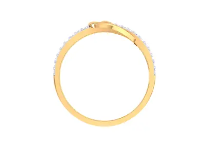 Luxury Double-Band Diamond Ring CAD File for Casting Free 3D print model