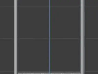 Low Poly Wire Bakers Rack Low-poly 3D model