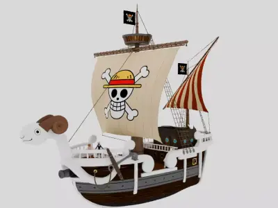 AnimePirateShip3DModel One Piece 3D model