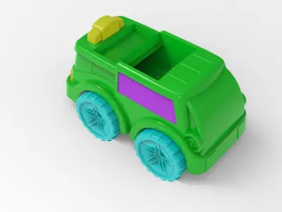 Recycle truck 3D model
