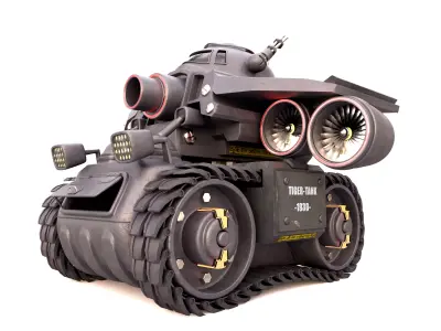 tiger tank 1930 3D model